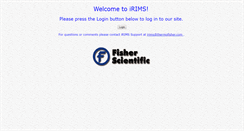 Desktop Screenshot of irims.fishersci.com