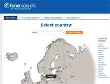 Tablet Screenshot of eu.fishersci.com